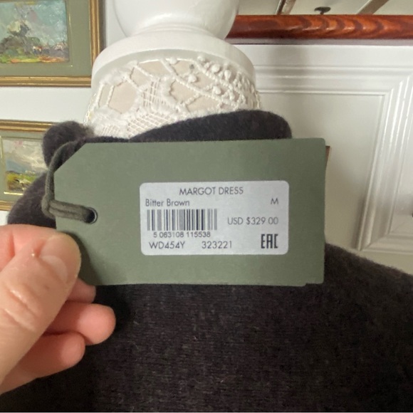 ALLSAINTS Brown Margot Dress Sweater ONLY Medium NWT $329 - Picture 5 of 8